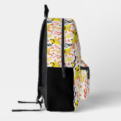 カエルよくはしゃぐ類 プリントバックパック (左)