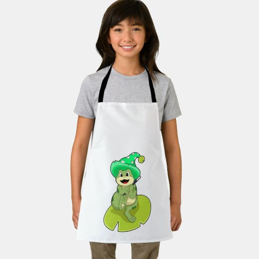 カエルをウィザードとして魔法杖 エプロン (インサイチュ)