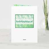 カエルをテーマにしたハッピーバースデー·ボーイパーソナライズされたズ カード (裏面)