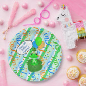 カエルをテーマにした男の子の誕生日パーティー ペーパープレート (パーティー)