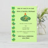 カエルをモチーフにした 招待状 (スタンド正面)