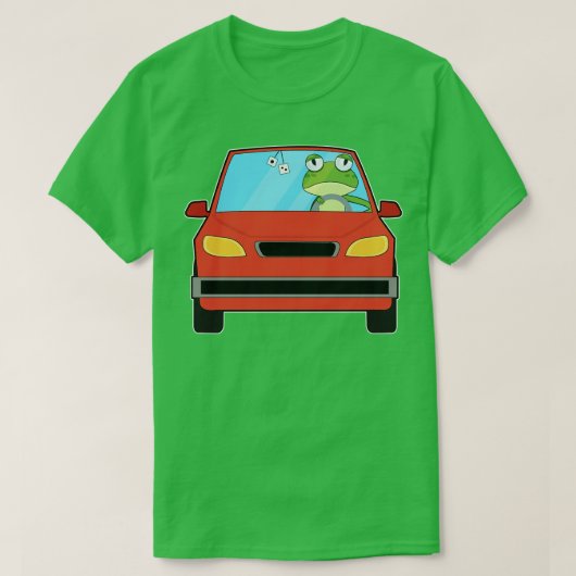 カエルを入れる Tシャツ (デザイン正面)