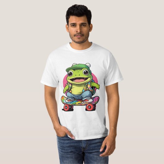 カエルを冷やす Tシャツ (正面フル)