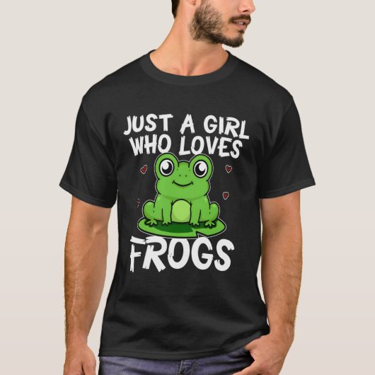 カエルを愛するただの人 Tシャツ (正面)