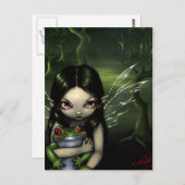 「カエルを愛する」はがき ポストカード (正面/裏面)