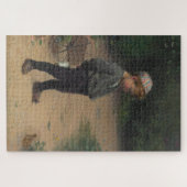 カエルを持つ若い生物学者(Paul Peel著) ジグソーパズル (横)