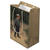 カエルを持つ若い生物学者（Paul Peel著） ミディアムペーパーバッグ (裏面アングル)