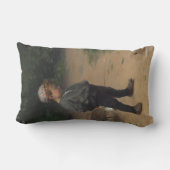 カエルを持つ若い生物学者(Paul Peel著) ランバークッション (裏面)