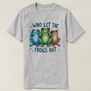 カエルを放ったのは誰だ グラフィック 引用 Tシャツ
