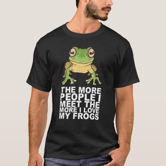 カエルを研究するペット4 Tシャツ (正面)