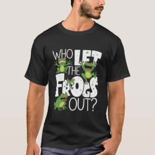 カエルを逃がしたのは誰だ おもしろい両生類愛好家 ジョーク Tシャツ