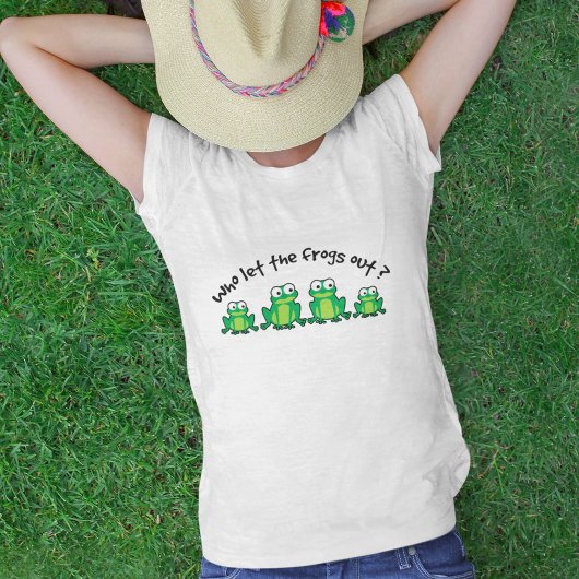 カエルを逃がしたのは誰？ Tシャツ