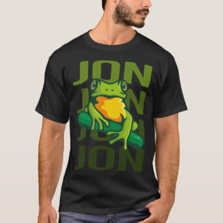 カエルアート - ジョンの名前 Tシャツ