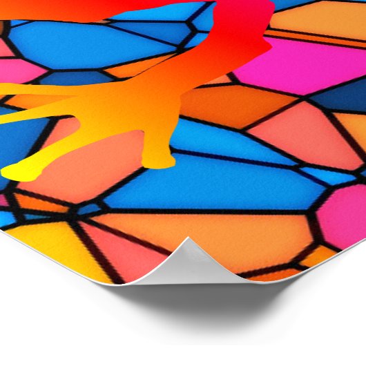 カエルアート ポスター (角)