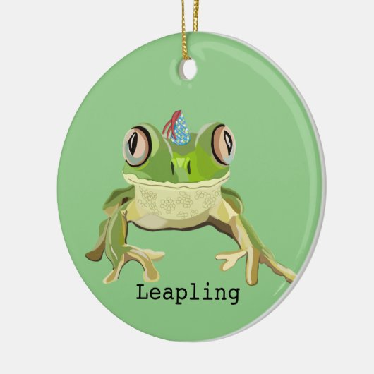 カエルオーナメント セラミックオーナメント (左)