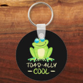 カエルカッコいい キーホルダー (正面)