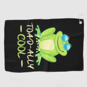 カエルカッコいい ゴルフタオル (横)