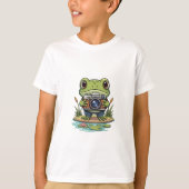 カエルカメラマンと子供たち Tシャツ (正面)