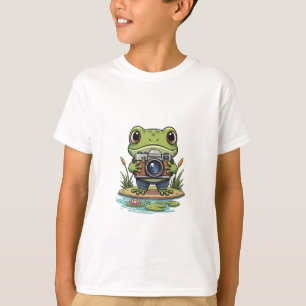 カエルカメラマンと子供たち Tシャツ