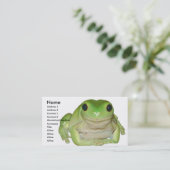 カエルカード 名刺 (スタンド正面)