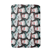 カエルガラスパターン バスマット (正面縦)