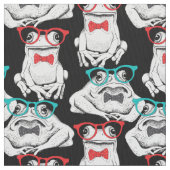 カエルガラスパターン ファブリック (クローズアップ)