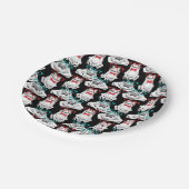 カエルガラスパターン ペーパープレート (アングル)