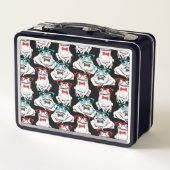 カエルガラスパターン メタルランチボックス (裏面)