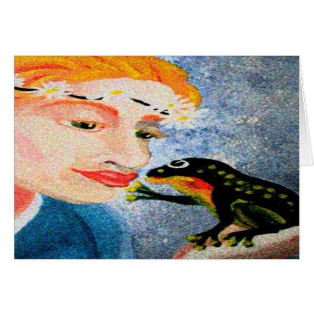 カエルキスをする類 (正面横)