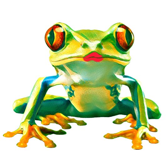 カエルキス口紅 Tシャツ