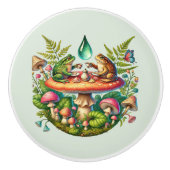 カエルクールの動物の恋人 セラミックノブ (正面)