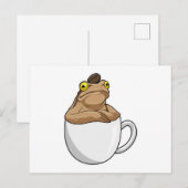 カエルコーヒー　コーヒー豆 ポストカード (正面/裏面)