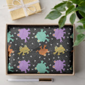 カエルサイケデリック色数々のティッシュペーパー 薄葉紙 (ギフト)