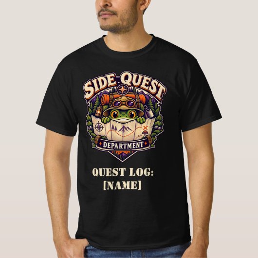 カエルサイドクエスト探索部 Tシャツ (正面)