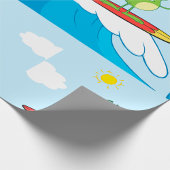 カエルサーフィンラッピング紙 ラッピングペーパー