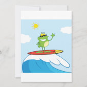 カエルサーフィン 招待状 (正面)