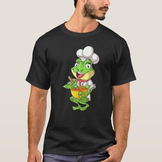 カエルシェフ沸騰カエル Tシャツ (正面)
