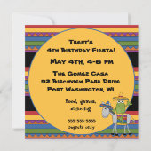 カエルシンコデマヨ誕生日招待状 招待状 (裏面)