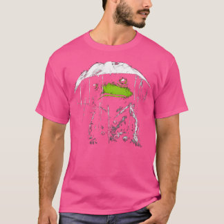 カエルスケッチアニマルアートカエル Tシャツ