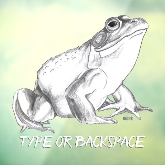 カエルデカールカスタムブルフロージュアートウィンドウデカール ウィンドウサイン (シート3)