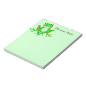 カエルデザインギフトforカエルのコレクターのノートパッド ノートパッド (回転)