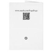 カエルデザインノテカーズフォーカエル収集家 (裏面)