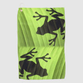 カエルデザイン ゴルフタオル (正面)