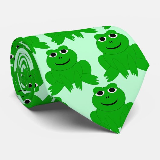 カエルデザイン ネクタイ (ロール)