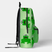 カエルデザイン パーソナライズされた プリントバックパック (左)