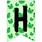 カエルハッピーバースデーバンティングフラッグ バンティングフラッグ (第2の旗)