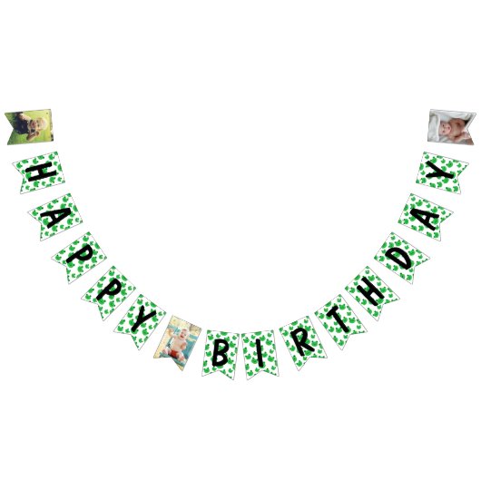 カエルハッピーバースデー バンティングフラッグ (全)