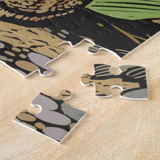 カエルパズル難しい ジグソーパズル (側面)