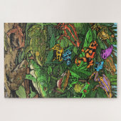 カエルパズル難しい ジグソーパズル (横)