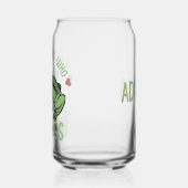 カエルパーソナライズされたギフトが大好きな女の子 ガラス缶 (左)